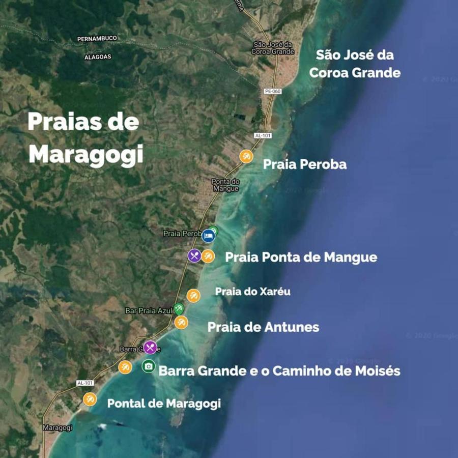 Casa Aconchegante Na Praia De Peroba Maragogi Eksteriør billede